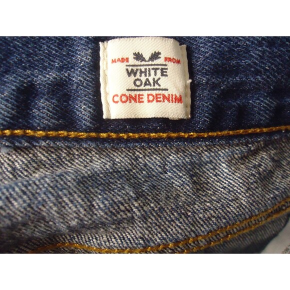 Levi's White Oak Cone Denim Button-Fly Jean Shorts Size 31 Cuffed Medium Wash - Picture 4 of 11